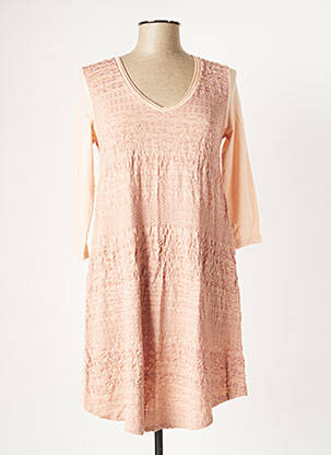 Rochie scurtă mâneci 3/4 mâneci 3/4 roz MYRINE & ME femeie