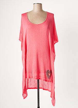 Pulover tunică roz JUST BE femeie