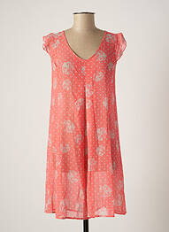 Rochie scurtă croială fluidă mâneci scurte roz MYRINE ANTWERP femeie