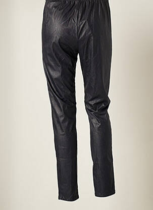 Pantalon slim talie elastică talie înaltă negru POUSSIERE D'ETOLE femeie
