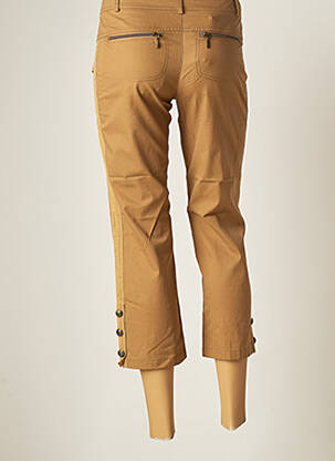 Pantalon trei sferturi croială dreaptă mărime normală maro CONCEPT K femeie