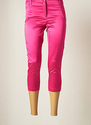 Pantalon trei sferturi roz SALLY NEW YORK femeie