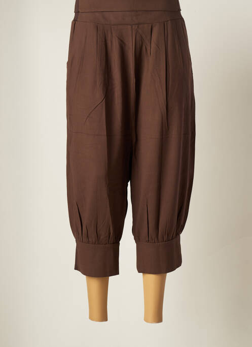 Pantalon trei sferturi maro MYRINE & ME femeie