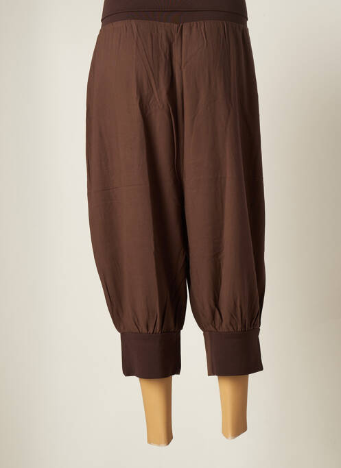 Pantalon trei sferturi maro MYRINE & ME femeie