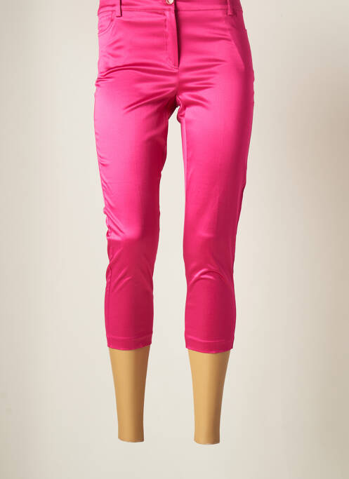 Pantalon trei sferturi roz SALLY NEW YORK femeie