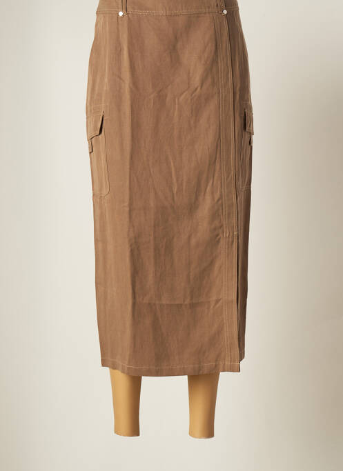 Fustă midi maro ELENA MIRO femeie