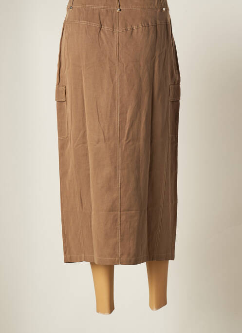 Fustă midi maro ELENA MIRO femeie