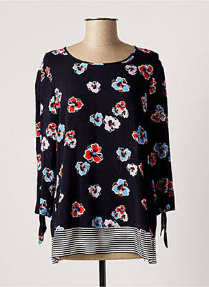 Bluză imprimeu floral mâneci 3/4 albastru GERRY WEBER femeie