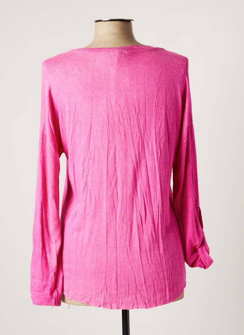 Pulover tunică roz SUNNY STUDIO femeie