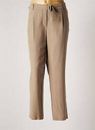 Pantalon drept țesătură poplin mărime normală bej GERRY WEBER femme