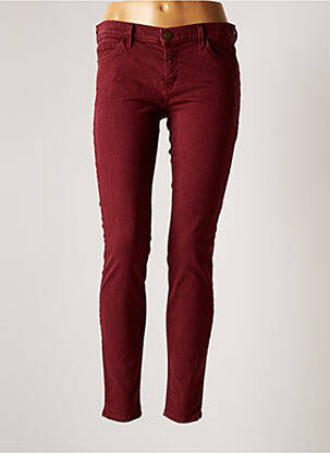 Pantalon slim roșu CURRENTE/ELLIOTT femeie