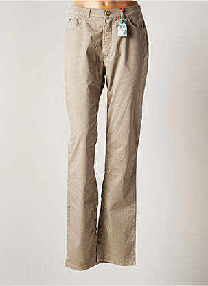 Pantalon drept bej TRUSSARDI JEANS femeie