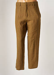 Pantalon 7/8 închidere cu fermoar sub clapetă cu cârlig mărime normală verde LAURENCE DOLIGE femme