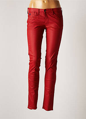 Pantalon slim roșu LE TEMPS DES CERISES femeie