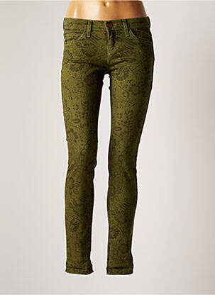 Pantalon slim verde CURRENT ELLIOTT femeie