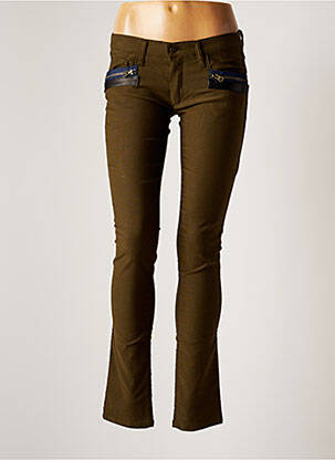 Pantalon slim verde ROSEANNA femeie