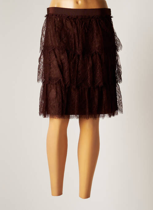 Fustă midi maro GOLDEN GOOSE DELUXE BRAND femeie