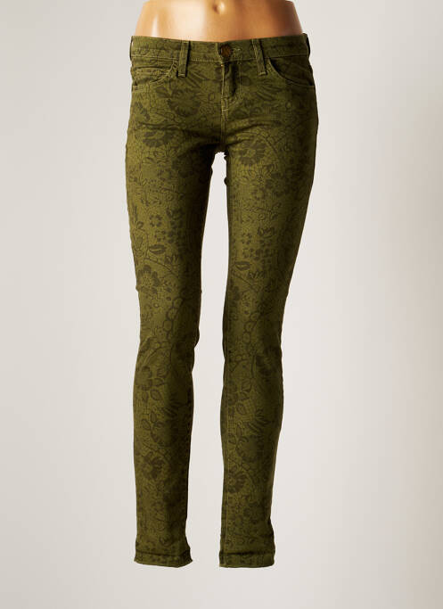 Pantalon slim verde CURRENT ELLIOTT femeie