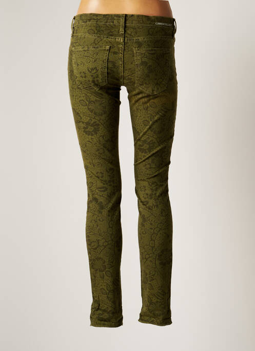 Pantalon slim verde CURRENT ELLIOTT femeie