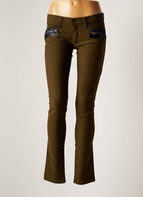 Pantalon slim verde ROSE ANNA femeie
