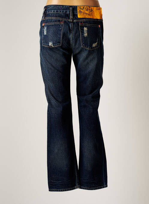 Blugi cu croială dreaptă albastru ED HARDY femeie