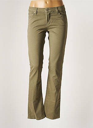 Pantalon drept verde DENIM STUDIO femeie
