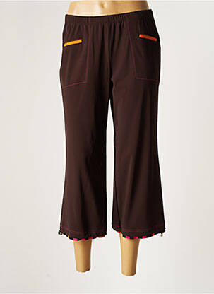 Pantalon trei sferturi maro CHRISTIAN MARRY femeie