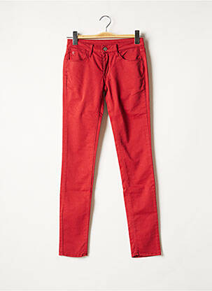 Pantalon slim roșu LE TEMPS DES CERISES femeie