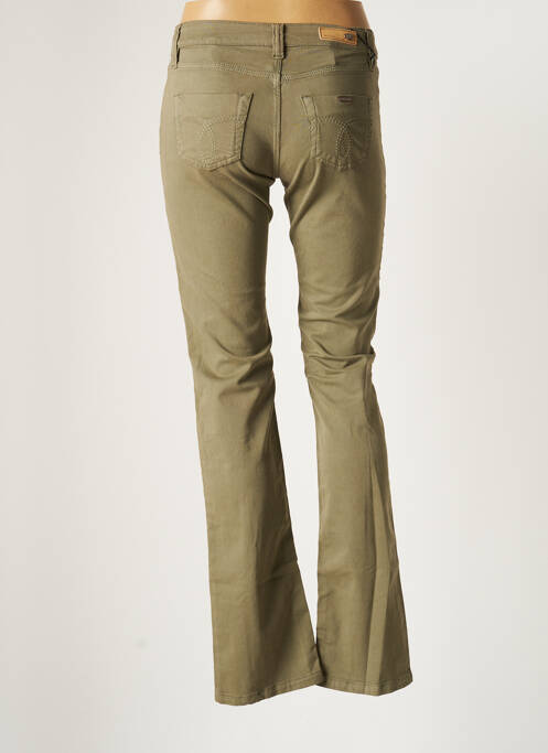 Pantalon drept verde DENIM STUDIO femeie