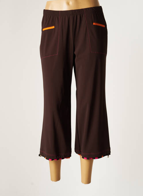 Pantalon trei sferturi maro CHRISTIAN MARRY femeie