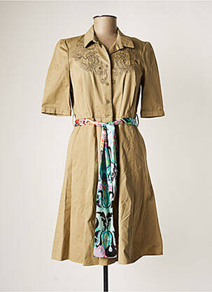 Rochie midi bej ARMAND VENTILO femeie