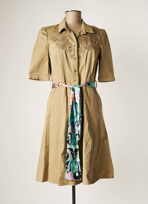 Rochie midi bej ARMAND VENTILO femeie