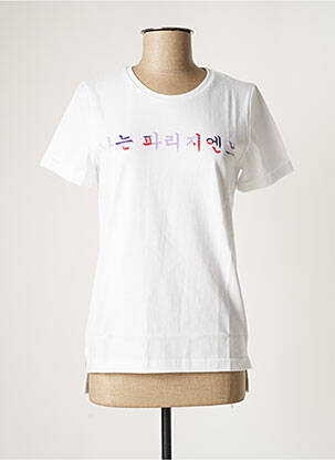 Tricou alb MON HANBOK femeie