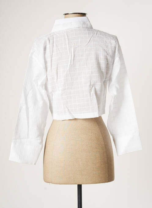 Top alb MON HANBOK femeie