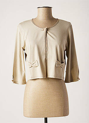 Vestă cu mâneci lungi bej NINATI femeie