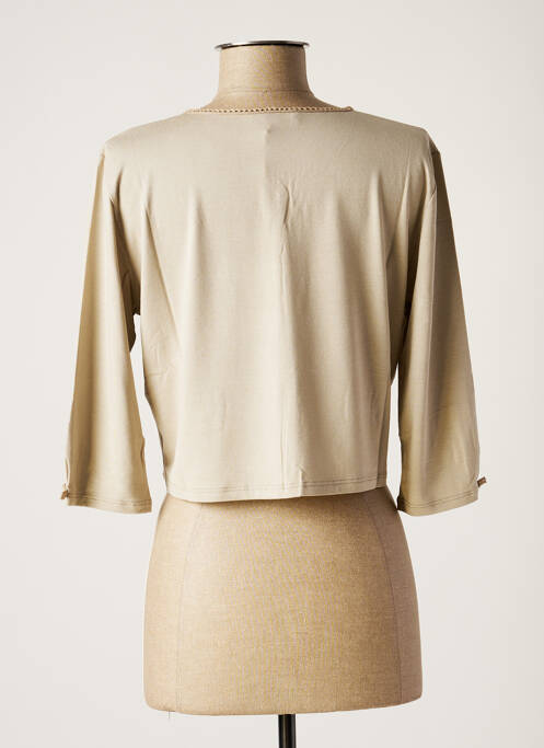 Vestă cu mâneci lungi bej NINATI femeie