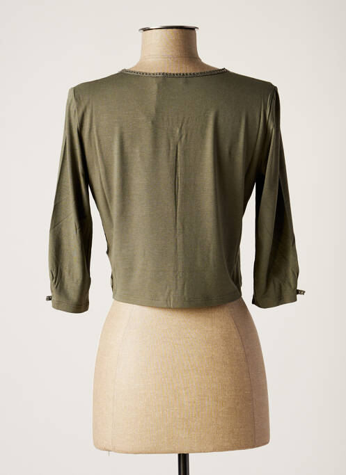 Vestă cu mâneci lungi verde NINATI femeie