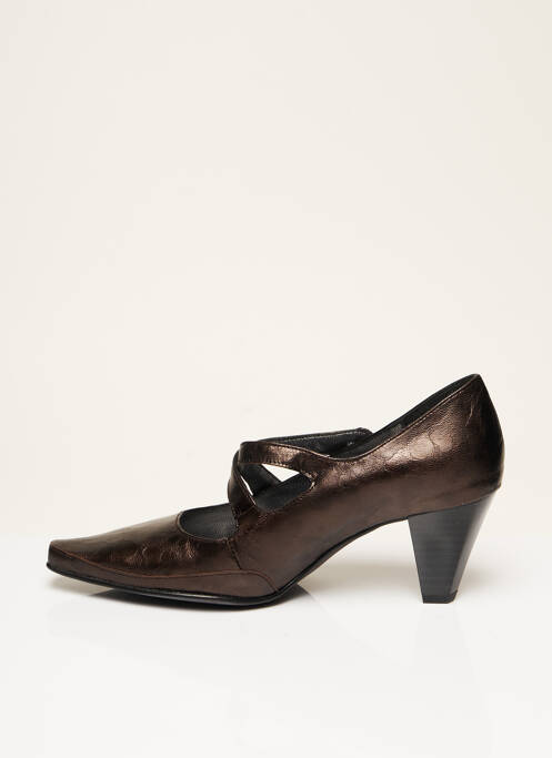 Pantofi cu toc maro ELANTINE femeie