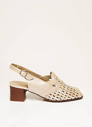 Sandale/Pantofi decupați bej OMBELLE femeie