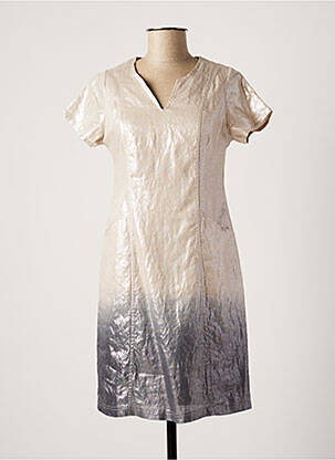 Rochie scurtă bej MERI & ESCA femeie