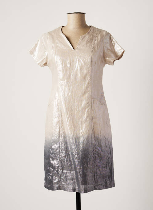 Rochie scurtă bej MERI & ESCA femeie