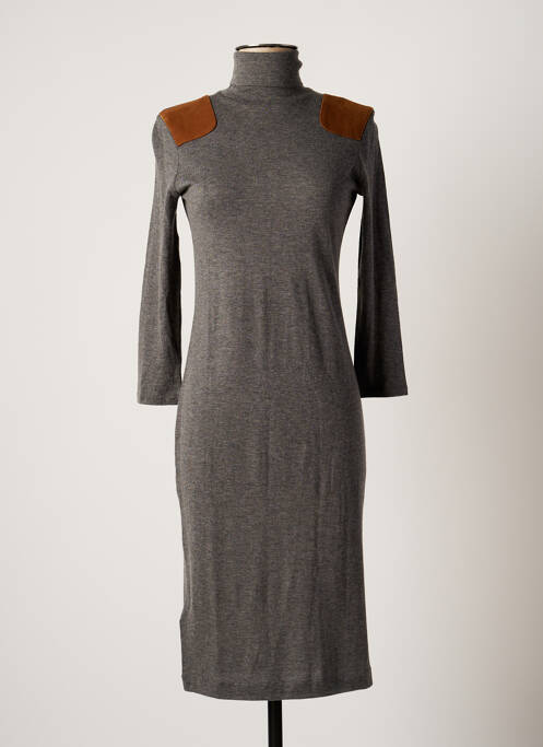 Rochie midi gri RALPH LAUREN femeie