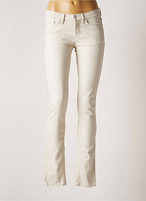 Pantalon slim talie joasă talie joasă bej GANT femeie