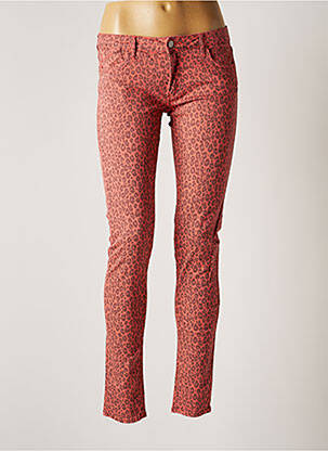 Pantalon slim elasticitate mărime normală roz LE TEMPS DES CERISES femeie