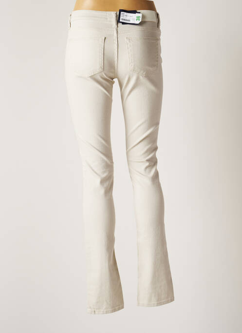 Pantalon slim bej GANT femeie