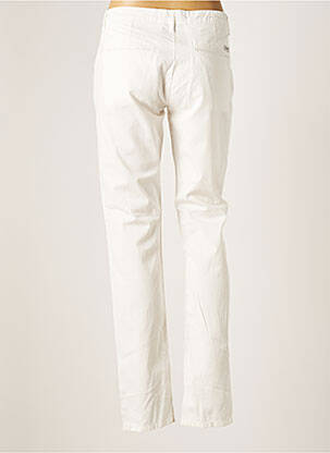 Pantalon chino țesătură poplin mărime normală alb GAASTRA femeie