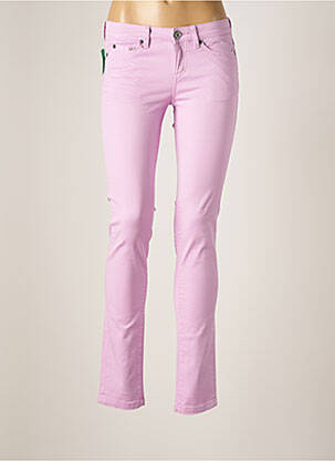 Pantalon slim țesătură poplin mărime normală violet GAASTRA femeie