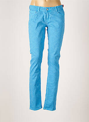 Pantalon slim talie joasă talie joasă albastru CHIPIE femeie