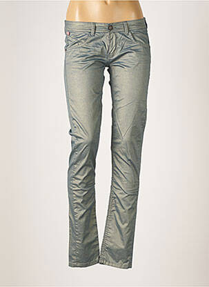 Pantalon slim talie elastică verde CHIPIE femeie