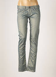 Pantalon slim talie elastică verde CHIPIE femeie